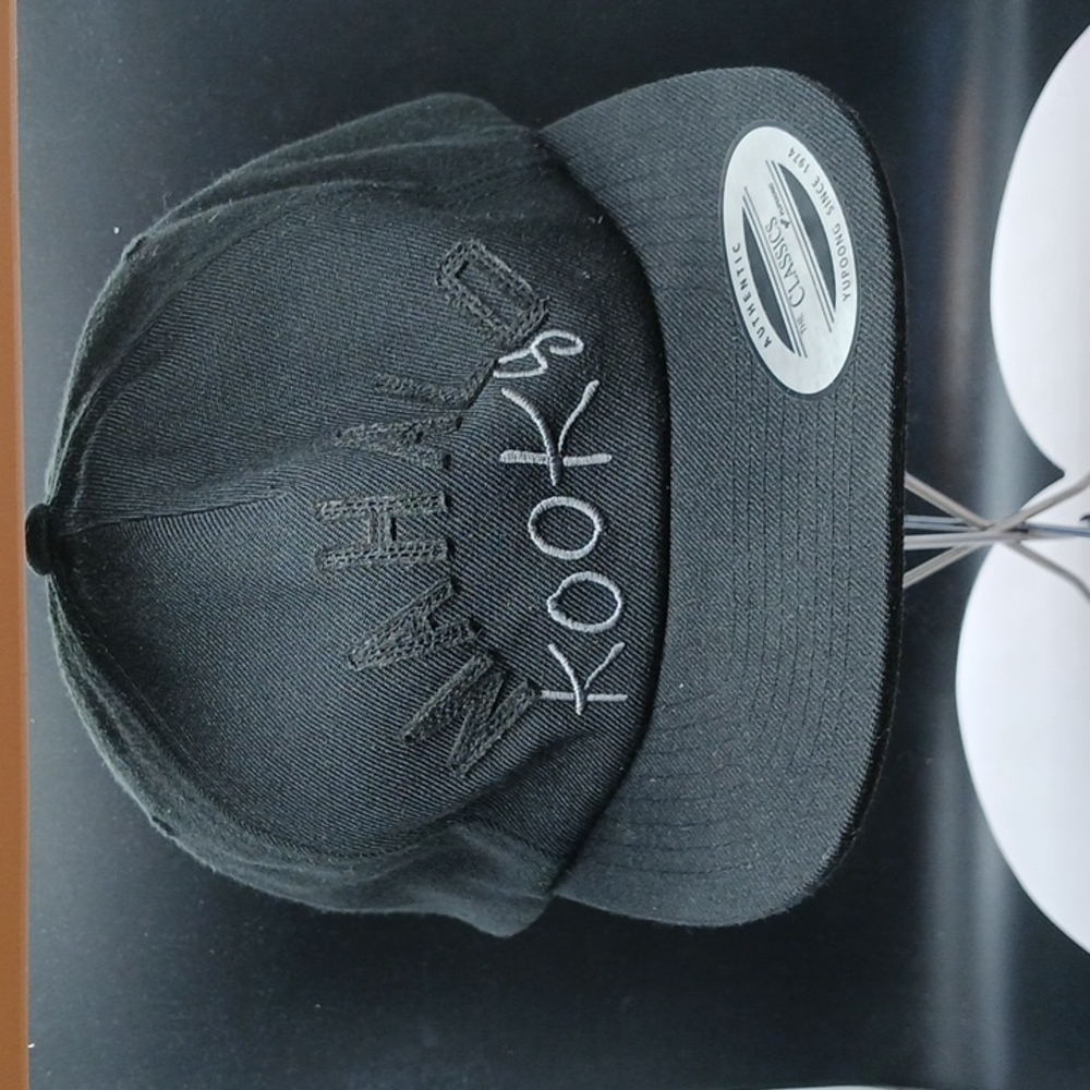 Mahalo Kooks Hurley  - The Classics of Yupoong Black Baseball Hat or Cap